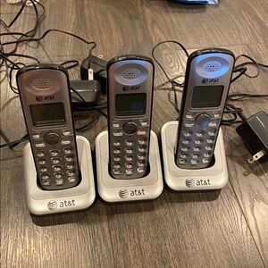 AT&T Black Cordless Phone System 2:11